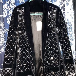 Rhinestone blazer